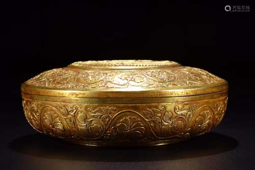 : copper and gold lotus pond yang he drank cup a boxSize: 22...