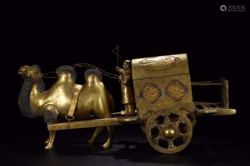 Liao : copper mine loader camel car furnishing articlesSize:...