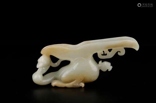 , hotan white jade therefore phoenix gobletSize: 19 x 5 x 8 ...