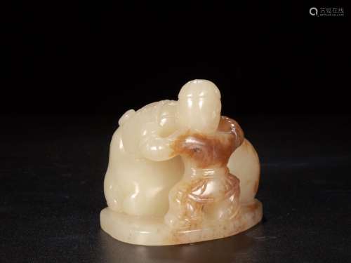 : hetian jade the lad cattle furnishing articlesSize: 5.9 cm...