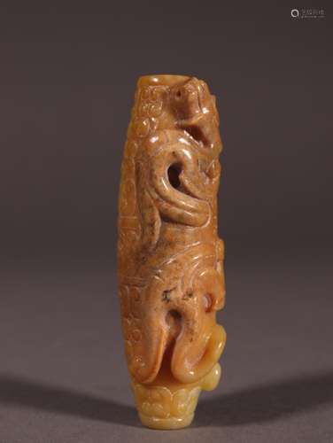 : ancient jade therefore dragon sonSize: 7.3 cm wide and 2.2...