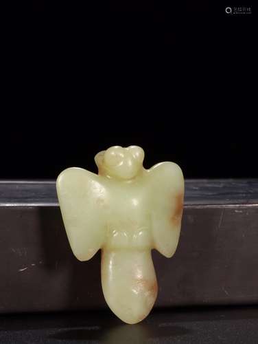 : ancient jade bird pendantSize: 6.5 cm wide and 4.7 x 1.8 c...