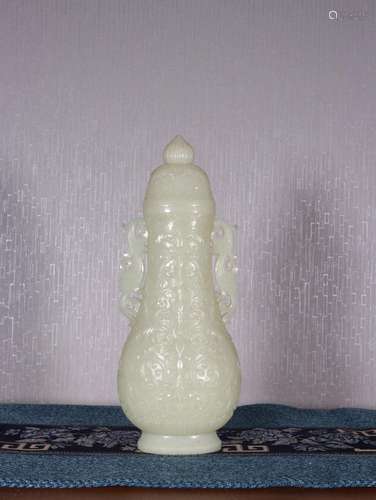 : hetian jade flower tattoo machineSize: 25.6 cm wide and 10...