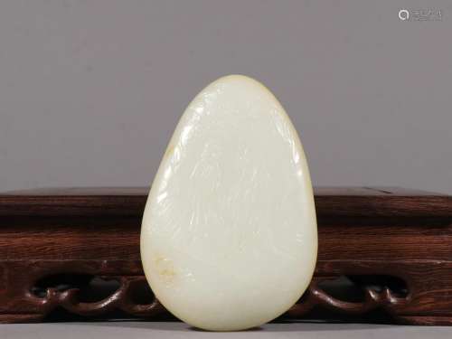 Hetian jade seed expects the stories of the original stone.S...