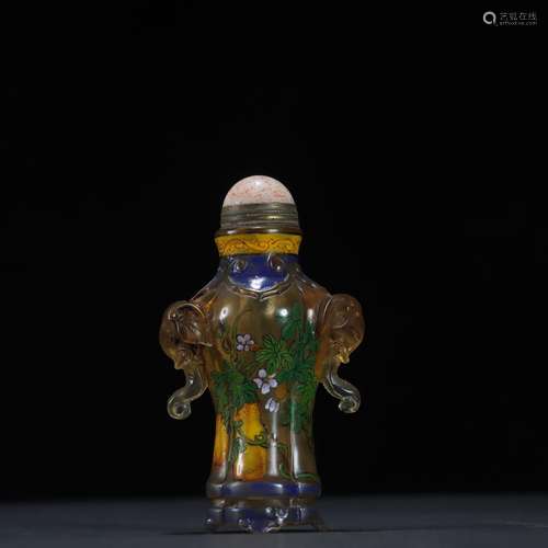 Old coloured glaze taiping like snuff bottlesSpecification: ...