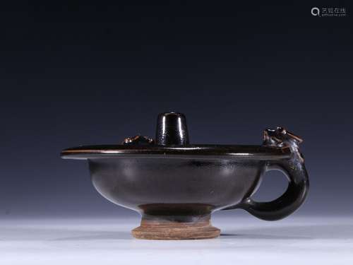 Kiln black glaze lampsSpecification: high 6.8 13.8 by 8.8 cm...