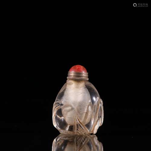 Old crystal snuff bottle in sightSpecification: high 4.4 3.3...
