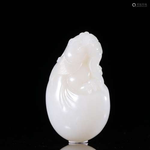 Hetian jade seed expects the mythical wild animal bead to pi...