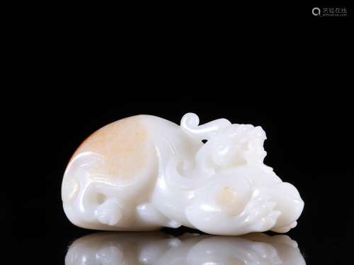 Hetian jade seed makings lucky the mythical wild animal and ...