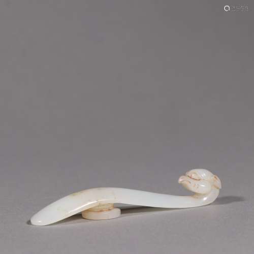 Hetian jade swan half tick.Specification: long and 7.9 cm wi...