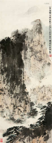 傅抱石(1904-1965)　一生好入名山游 1962年作 设色纸本　立轴