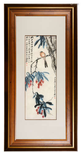 张大千(1899-1983)　富贵大利 1951年作 设色纸本　镜心