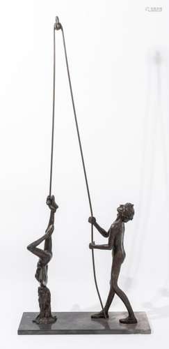 Victor Salmones 'Pulley" Bronze Edition 9/10, 1977