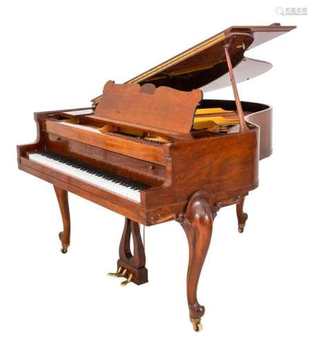 Harrington Pianos "Venetian" Walnut Baby Grand