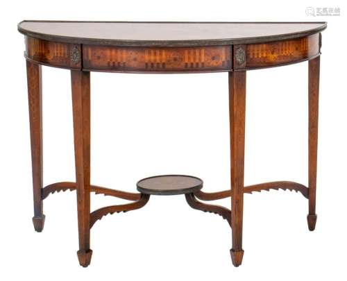 George III Style Demilune Table