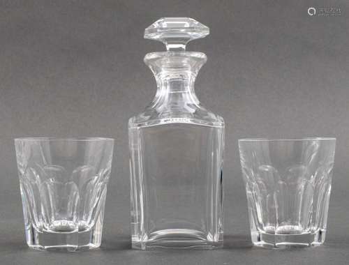 Baccarat Crystal Rocks Glasses & Decanter, 3 pcs.