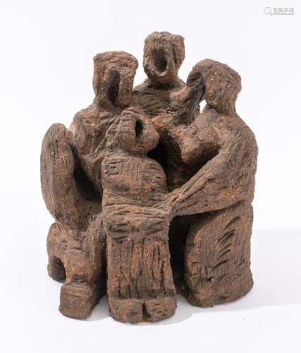 Brutalist Figurative Pottery Sculpture, 20th C