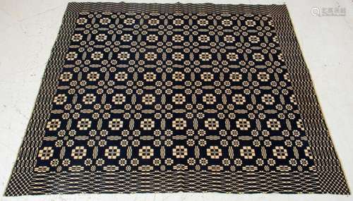 Jacquard Coverlet Spread, 7' 5" x 6' 8"