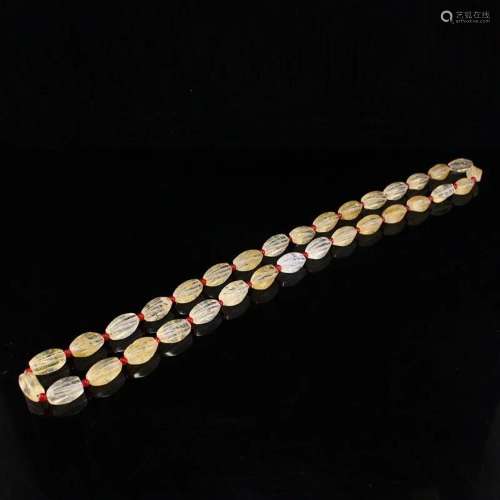 Vintage Chinese Crystal Beads Necklace