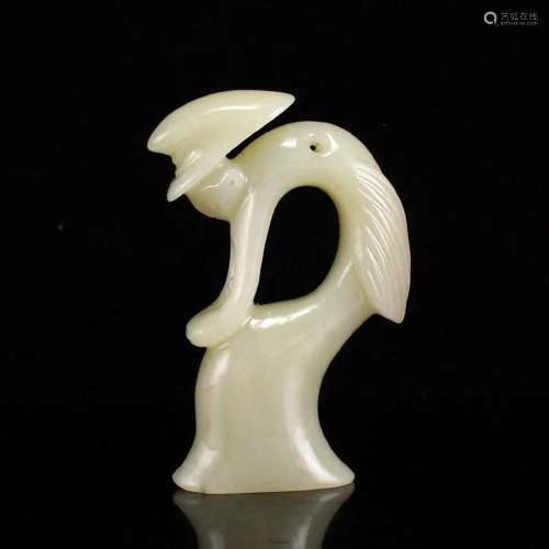 Vintage Chinese Hetian Jade Figure Statue