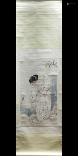 Modern masters, He Jiaying "figure figure" printed...