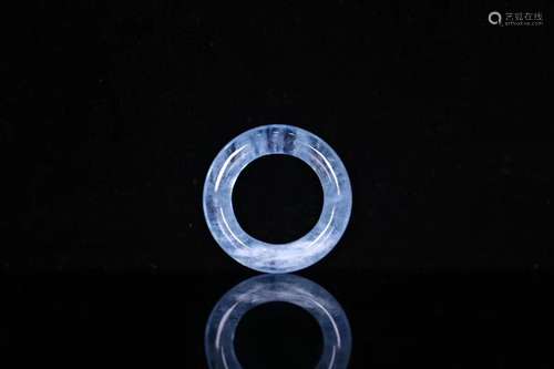 Later, natural sea sapphire ring hood, aquamarine, shape nea...