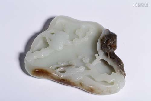 : hetian jade beaming water with sugar327.1 grams, 12.4 cm l...