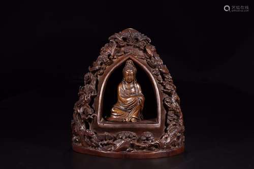 : bamboo guanyin niches furnishing articles20 cm long 15 cm ...