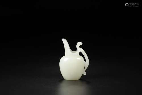 , hotan yu-long bai ewer earsSize: 6.1 * 3.3 * 8.8 cm weighs...