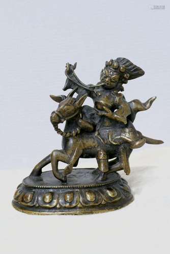 Sculpture - Buddhist Deity - Bronze - Palden Lhamo - Tibet -...