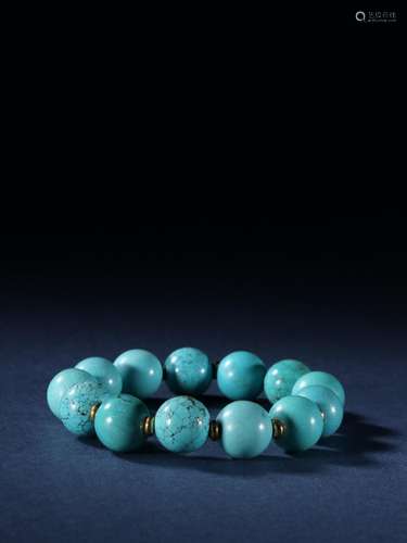 Green pine round bead string.Specification: bead diameter 1....