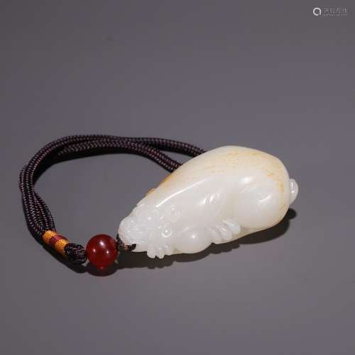 Hetian jade seed makings, the mythical wild animal pendantSp...