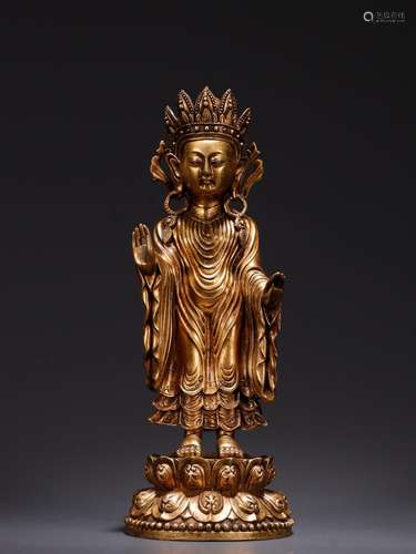 , copper and gold thousand Buddha statuesSpecification: high...