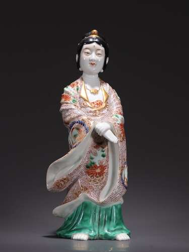 Statues, enamel paint Japanese kimono charactersSpecificatio...