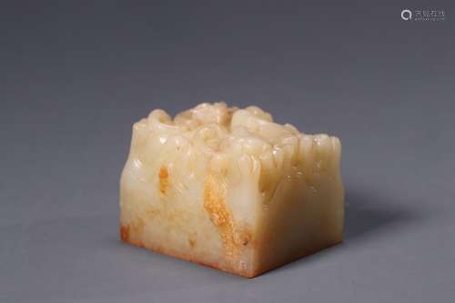 : hetian jade longnu button sealSize: length 4.5 cm width 4 ...