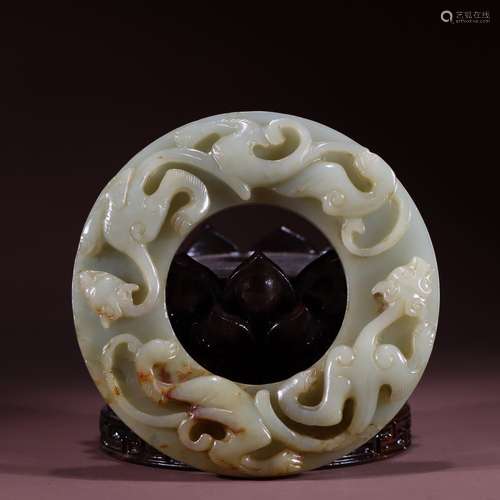 : hetian jade therefore Long BiSpecification: 10.9 cm in dia...