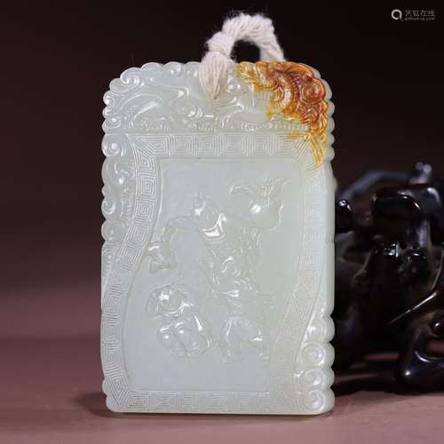 Baby: hetian jade play by play CARDSSpecification: 6.9 cm lo...