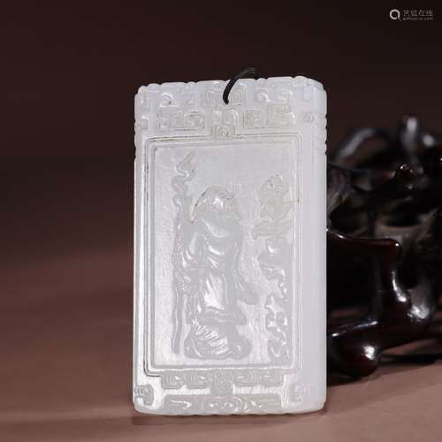 : hetian jade flowers figure okadaSpecification: 6.2 cm long...