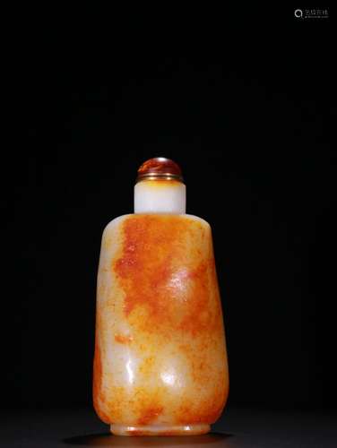 Hetian jade, element face snuff bottlesSpecification: high 1...