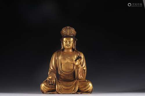 , copper Buddha statueSpecification: high 23 cm long and 15....