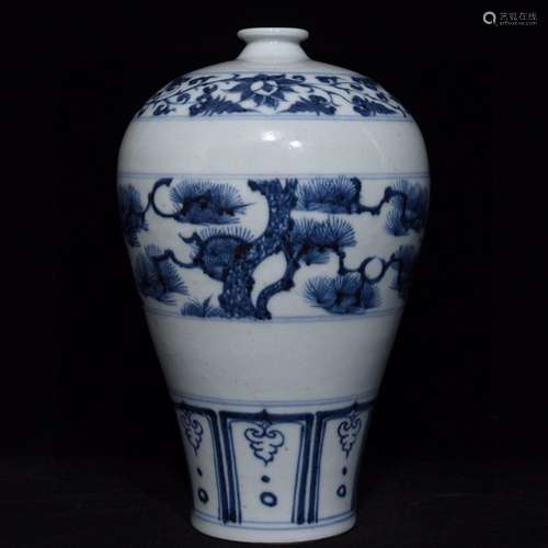 Blue and white shochiku MeiWenMei bottles of 27 x17