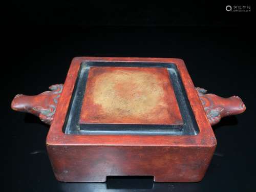 Four songhua inkstone: turn things aroundThe shape of of pri...