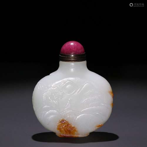 Stories of hetian jade seed makings dashanzi snuff bottles.S...