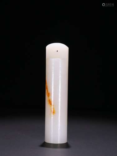 : hetian jade raw hide element face feathered pipeSpecificat...