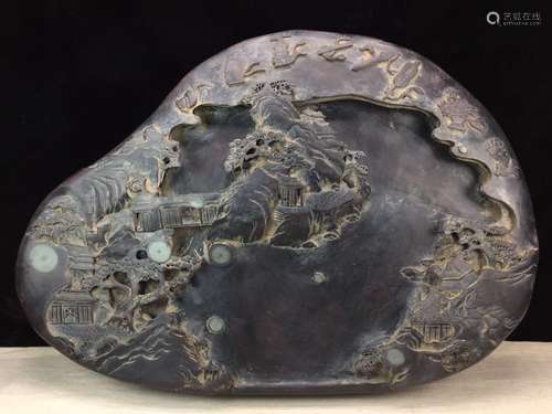 The stone: "four guangdong province pavilionsStone atmo...