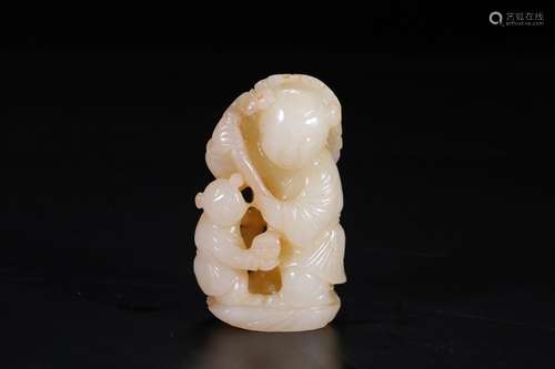 , hotan jade the ladSize: 5 x 3 x 8 cm weight: 136 gThe hota...