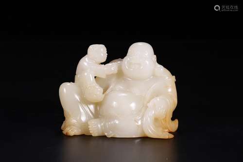 Maitreya, hotan jade caveSize: 11 * 7 * 9 cm weight: 668 gFu...