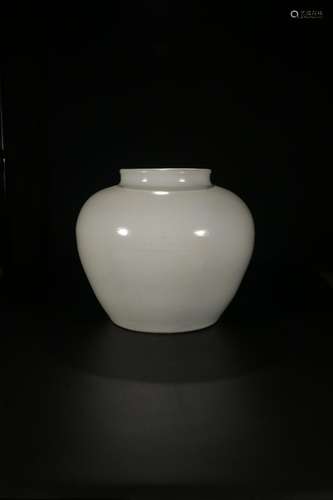 White glazed pot, sweetSize: 35.5 mouth 21 at the end of 25 ...