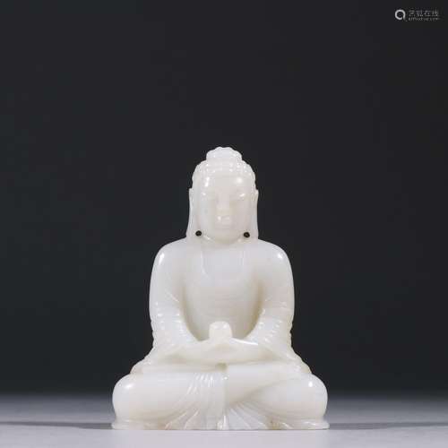 On the evening of hetian jade tathagata's statueSpecific...