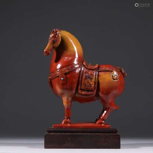 Shoushan stone "horse" furnishing articlesSpecific...